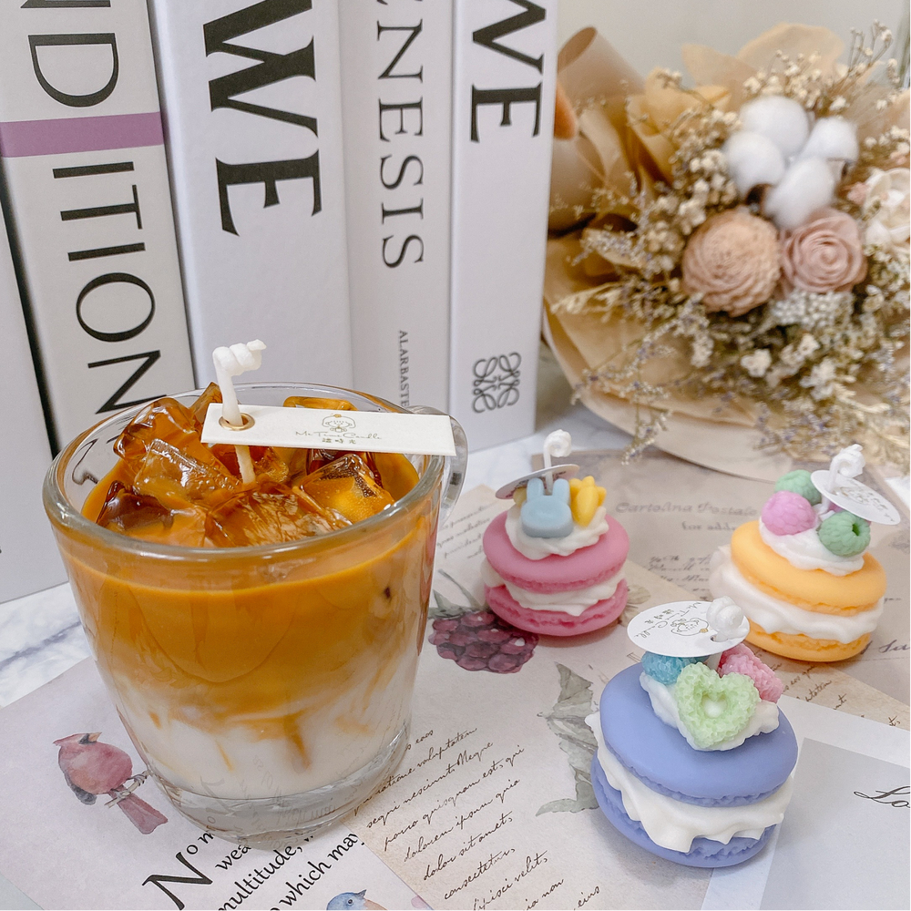 001_拿鐵咖啡+馬卡龍或甜心蛋塔午茶組_vivipic 拿鐵咖啡+馬卡龍或甜心蛋塔午茶組