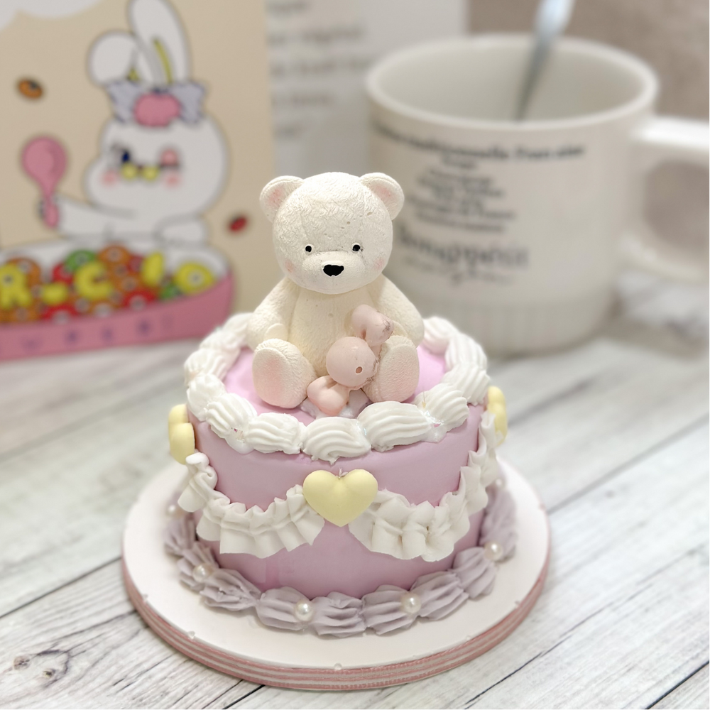 可愛石膏裱花蛋糕 1+1