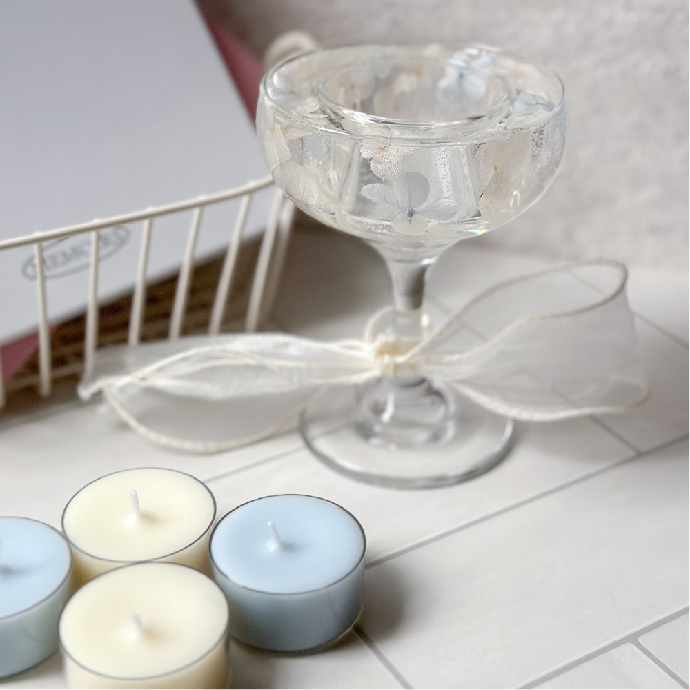 浪漫花朵燭台組合