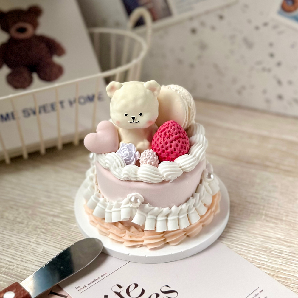 可愛石膏裱花蛋糕 1+1