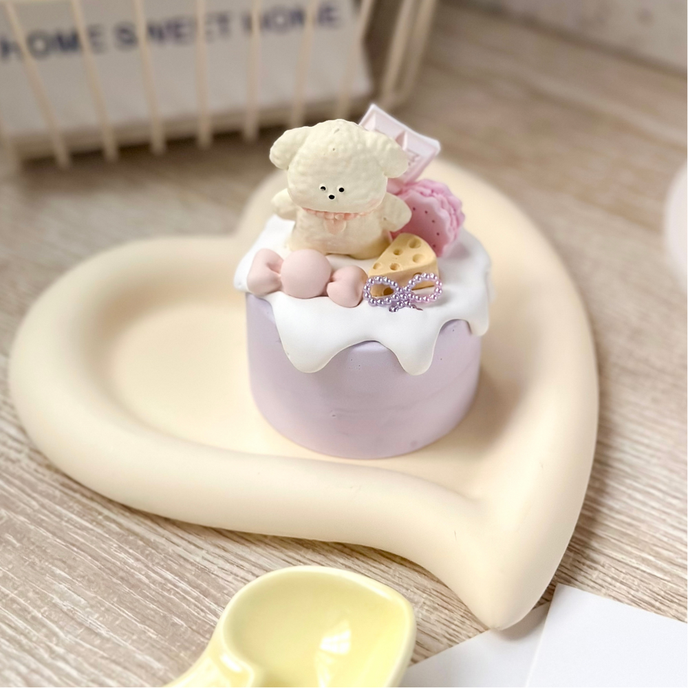 可愛石膏裱花蛋糕 1+1