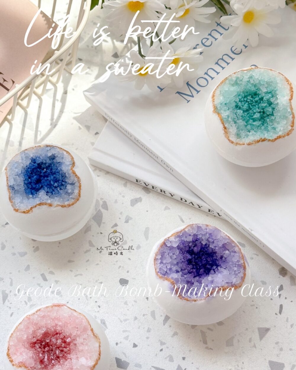 SOAK ART 晶洞泡澡球單品課程 (僅限沐浴藝術大師學員進修)